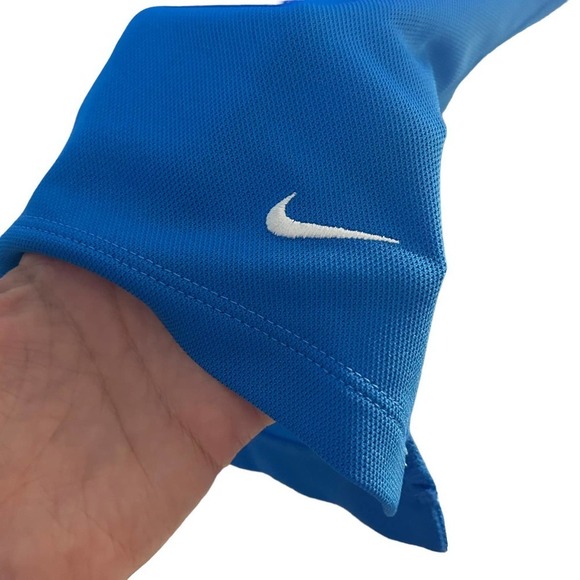 Nike Golf Short Sleeve Blue Dri Fit Polo - Picture 4 of 9